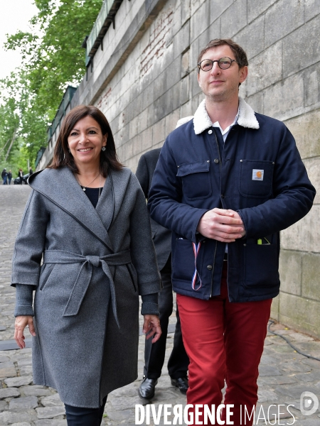 Anne Hidalgo inaugure la promenade Marceline Loridan Ivens