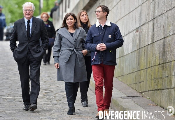 Anne Hidalgo inaugure la promenade Marceline Loridan Ivens