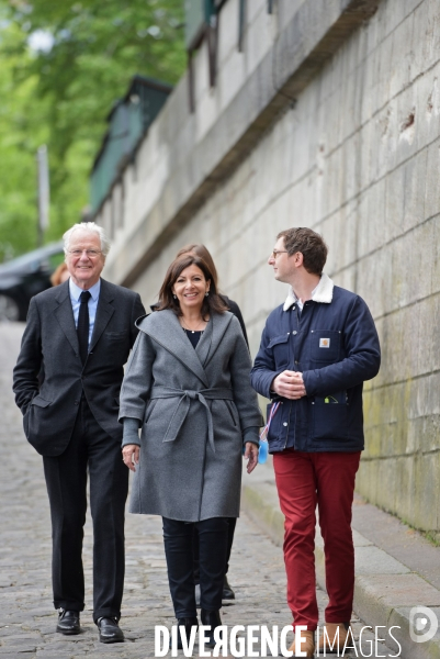 Anne Hidalgo inaugure la promenade Marceline Loridan Ivens