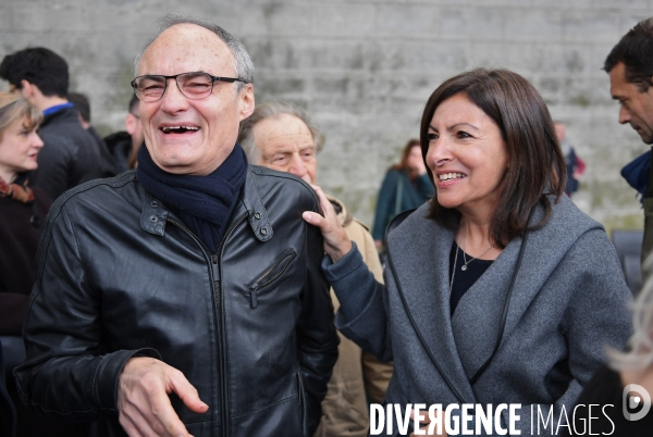 Anne Hidalgo inaugure la promenade Marceline Loridan Ivens