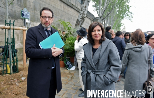 Anne Hidalgo inaugure la promenade Marceline Loridan Ivens