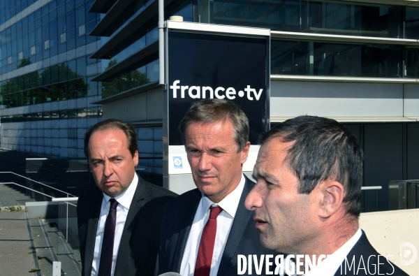 Conference de presse commune de benoit hamon nicolas dupont aignan et jean christophe lagarde