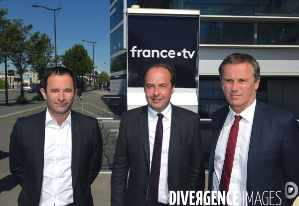 Conference de presse commune de benoit hamon nicolas dupont aignan et jean christophe lagarde