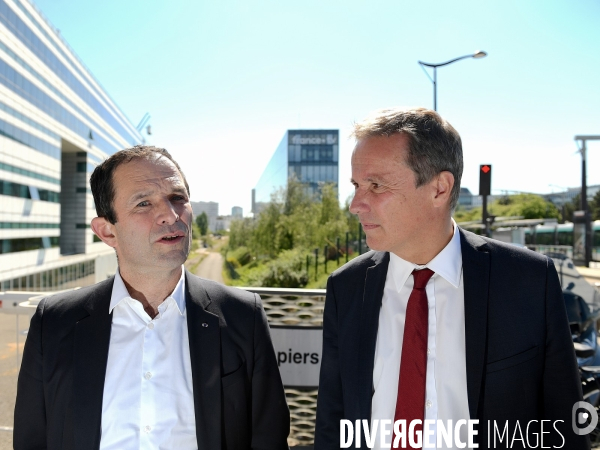 Conference de presse commune de benoit hamon nicolas dupont aignan et jean christophe lagarde