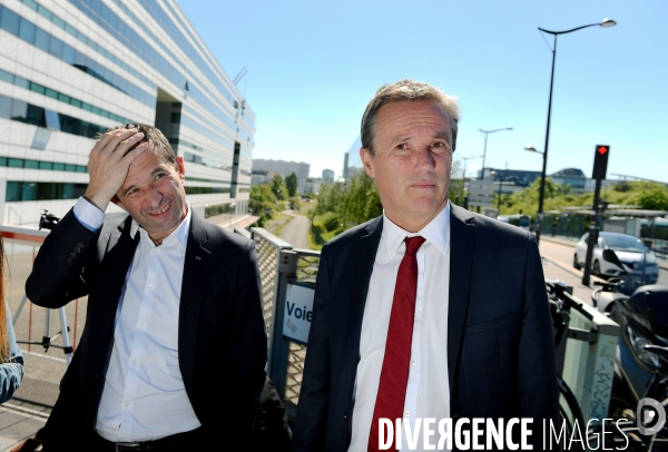 Conference de presse commune de benoit hamon nicolas dupont aignan et jean christophe lagarde