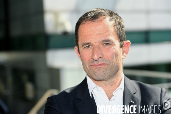 Conference de presse commune de benoit hamon nicolas dupont aignan et jean christophe lagarde