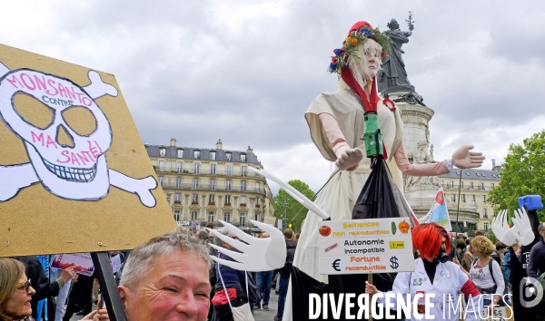 La Marche mondiale contre Monsanto/Bayer et pour la défense des abeilles