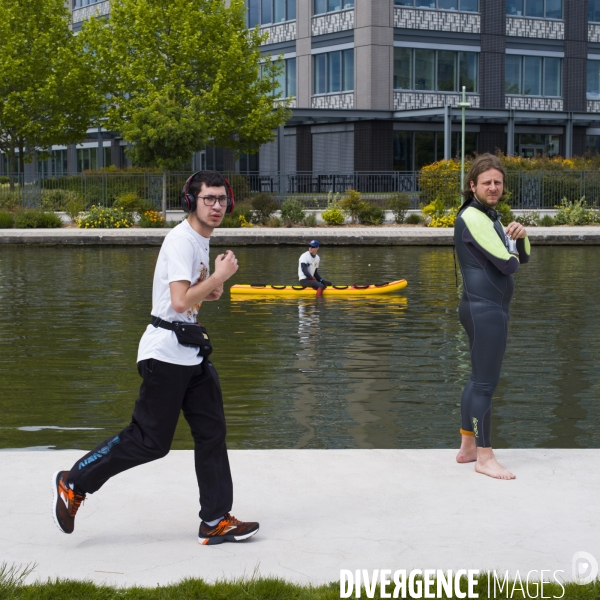2eme edition de nage ton canal, a pantin.