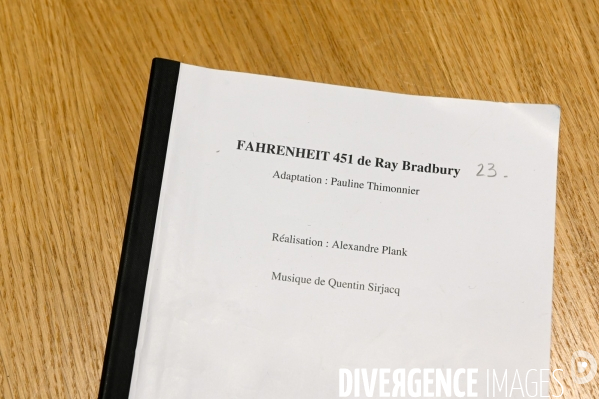 Fahrenheit 451 sur France-Culture au studio 104.