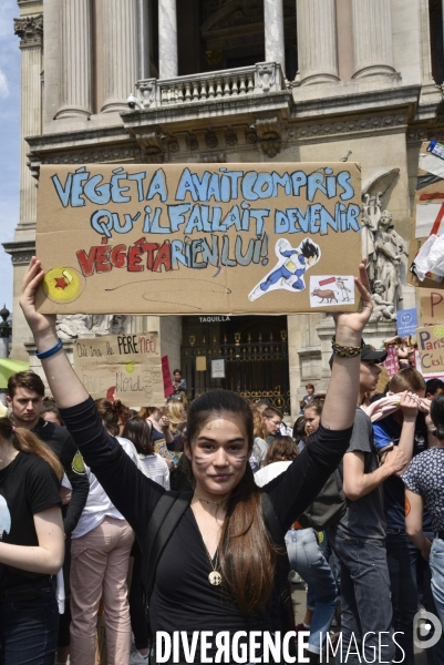 Greve mondiale pour le climat, étudiants et scolaires. Global strike for the climate with youth