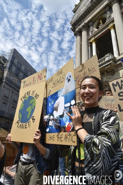 Greve mondiale pour le climat, étudiants et scolaires. Global strike for the climate with youth