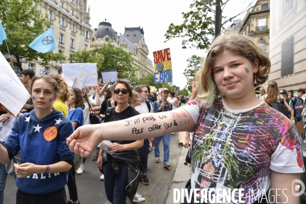 Greve mondiale pour le climat, étudiants et scolaires. Global strike for the climate with youth