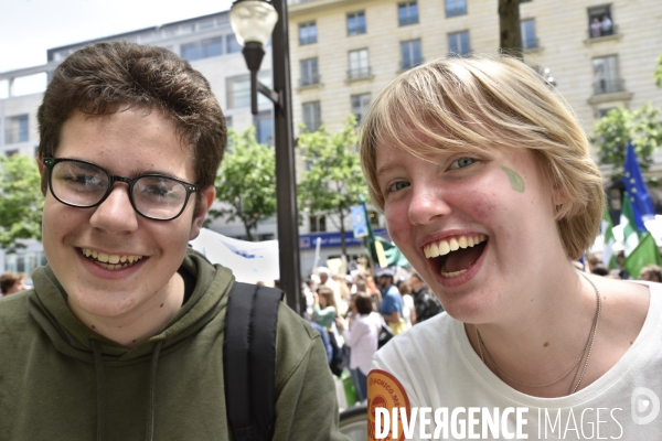 Greve mondiale pour le climat, étudiants et scolaires. Global strike for the climate with youth