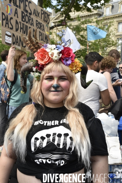 Greve mondiale pour le climat, étudiants et scolaires. Global strike for the climate with youth