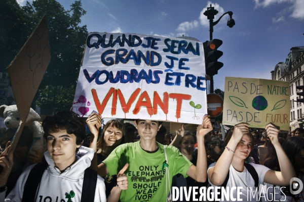 Manifestation des jeunes pour le climat Paris