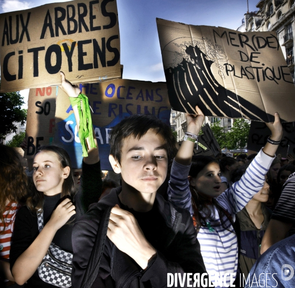 Manifestation des jeunes pour le climat Paris