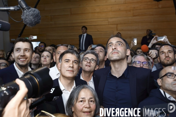 Soiree electorale PS  elections europeennes 2019 à Paris