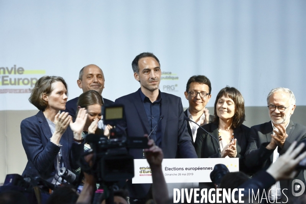 Soiree electorale PS  elections europeennes 2019 à Paris
