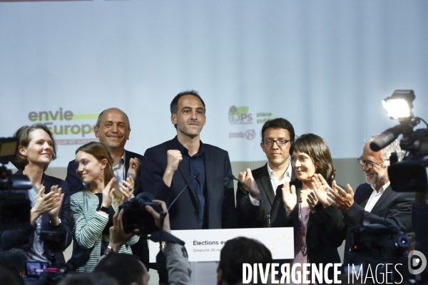 Soiree electorale PS  elections europeennes 2019 à Paris