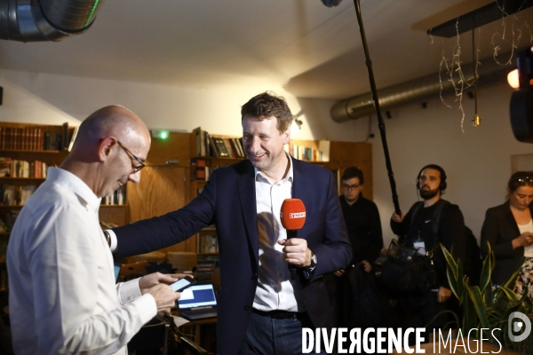 Soiree electorale EELV  elections europeennes 2019 à Paris