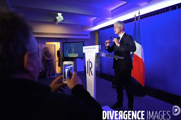 Elections europeennes 2019 / Soirée electorale les republicains