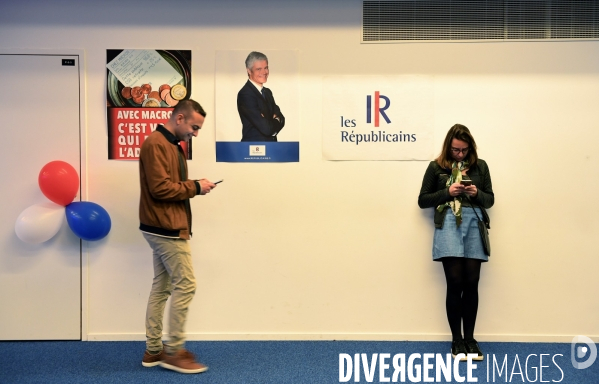 Elections europeennes 2019 / Soirée electorale les republicains