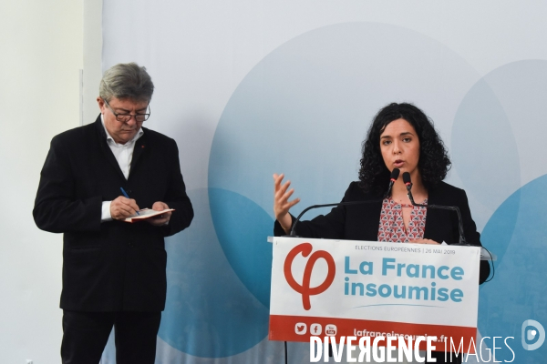 La France Insoumise. Elections européennes. Conférence de presse.