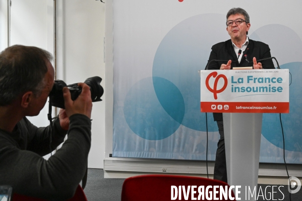 La France Insoumise. Elections européennes. Conférence de presse.