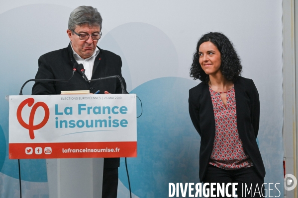 La France Insoumise. Elections européennes. Conférence de presse.