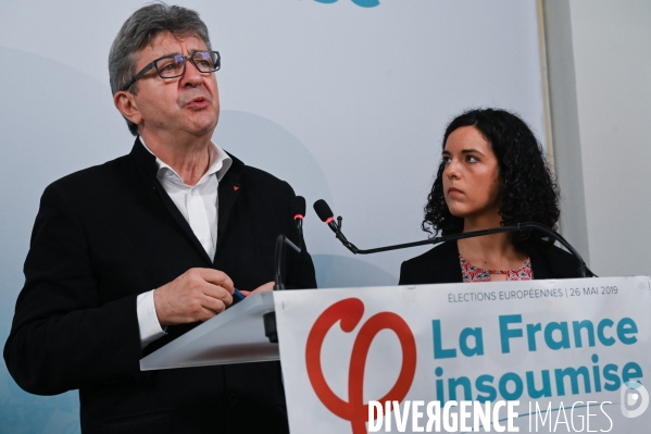 La France Insoumise. Elections européennes. Conférence de presse.