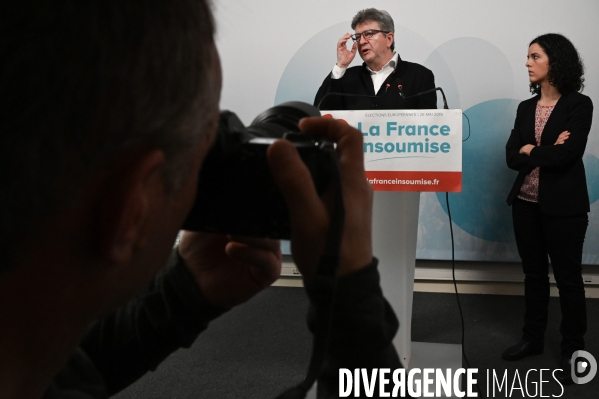 La France Insoumise. Elections européennes. Conférence de presse.