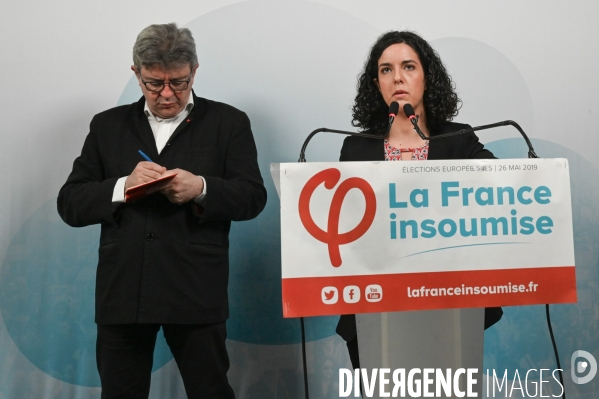 La France Insoumise. Elections européennes. Conférence de presse.