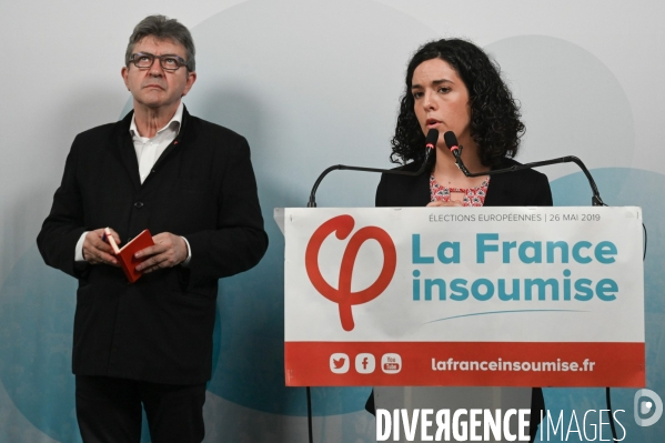 La France Insoumise. Elections européennes. Conférence de presse.