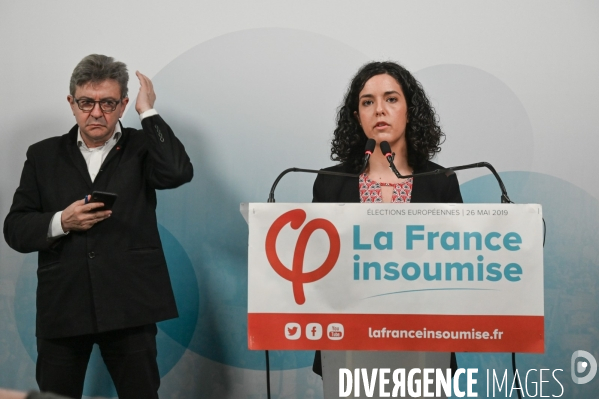 La France Insoumise. Elections européennes. Conférence de presse.