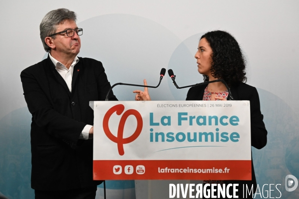 La France Insoumise. Elections européennes. Conférence de presse.