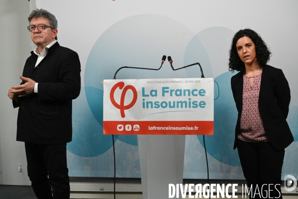 La France Insoumise. Elections européennes. Conférence de presse.