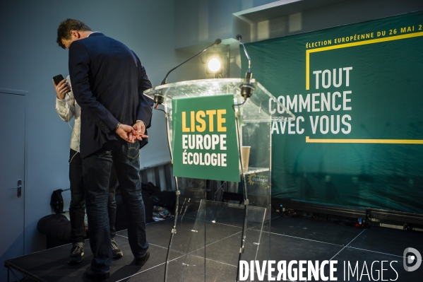 Soirée électorale EELV élections européennes.