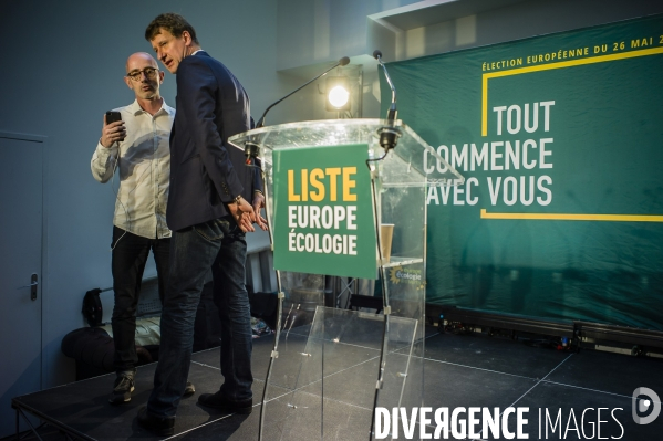 Soirée électorale EELV élections européennes.