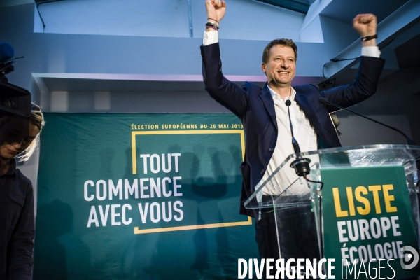 Soirée électorale EELV élections européennes.