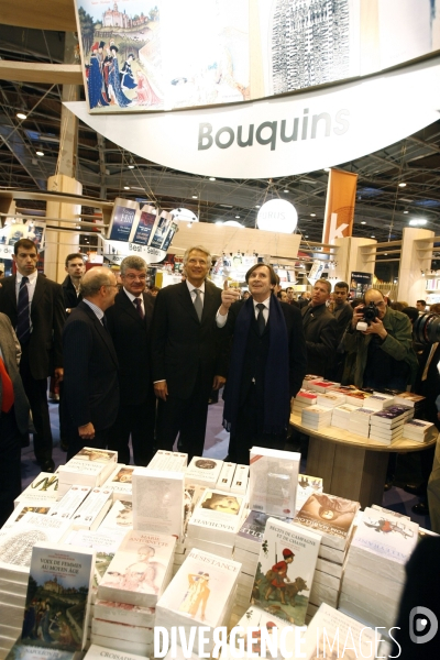 Salon du livre 2007: inauguration par le premier ministre dominique de villepin