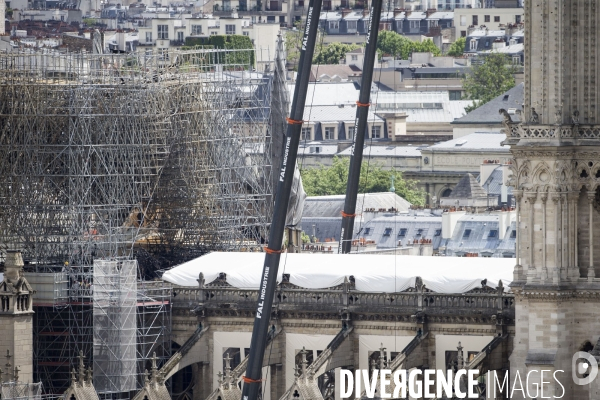 Vues de Paris, au dessus des toits.