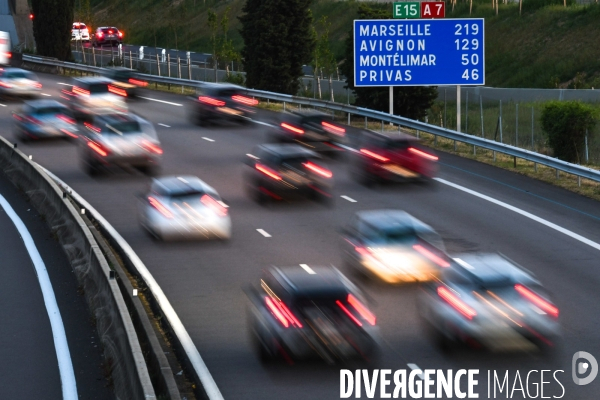 Autoroute A7 direction le sud