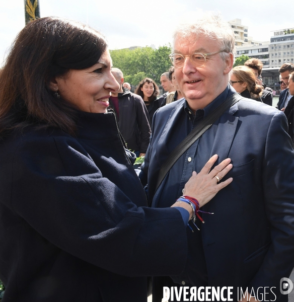 Anne Hidalgo avec Dominique Besnehard