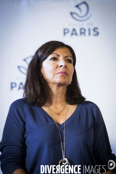 Conférence de presse d Anne HIDALGO sur le problème des trottinettes à Paris