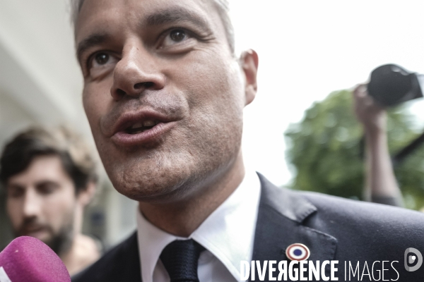 Réunion LR après la démission de Laurent Wauquiez