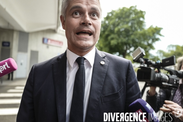 Réunion LR après la démission de Laurent Wauquiez