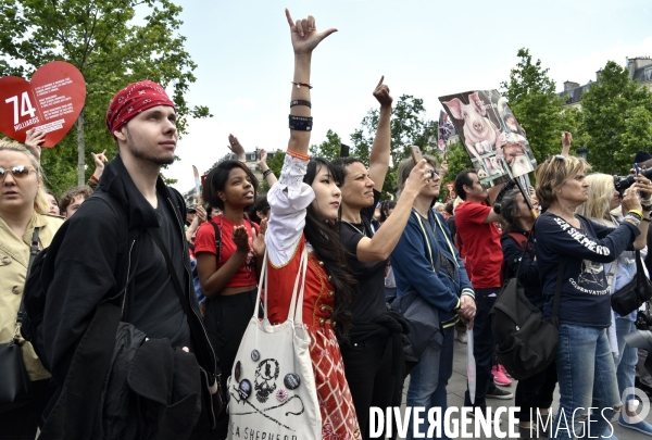 Marche L214 pour la fermeture des abattoirs 2019. Walk to the closure of slaughterhouses.