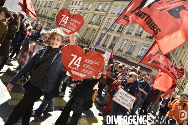 Marche L214 pour la fermeture des abattoirs 2019. Walk to the closure of slaughterhouses.