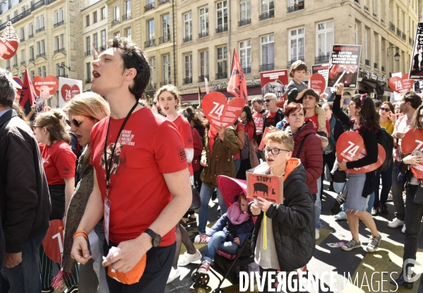 Marche L214 pour la fermeture des abattoirs 2019. Walk to the closure of slaughterhouses.