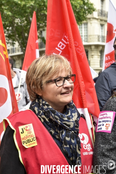 Greve nationale des hopitaux  il y a urgence , rassemblement pour la défense de l hopital public.